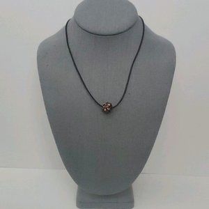 Fossil Bling Crystal Ball Pendant Necklace